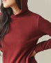 Women's Thermal Pullover - Russet Brown